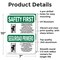 Signmission Safety Culture Sign, 7 in Width, Aluminum, Rectangle, Bilingual OS-2PACK-SF-A-710-L-10736 - alternate 3